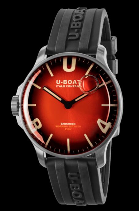 Review U-Boat Darkmoon Watch Replica DARKMOON 44MM RED SS SOLEIL 8701/B - Click Image to Close